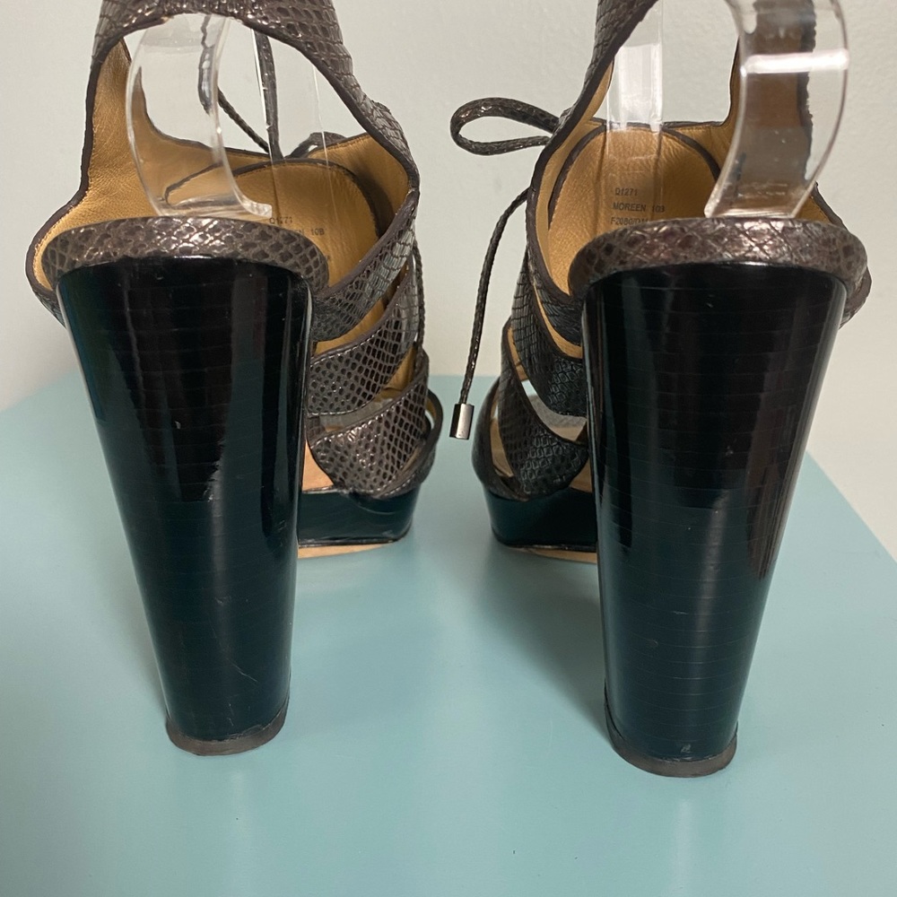 Coach Gray and Silver Sandals with Sleek Design - Picture 6 of 11
